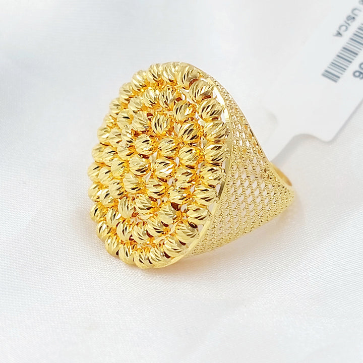 Deluxe Balls Ring Made of 21K Gold by Saeed Jewelry 