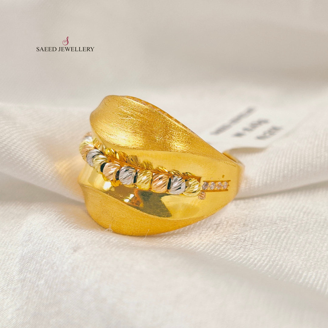 Deluxe Balls Ring Made of 21K Gold by Saeed Jewelry 