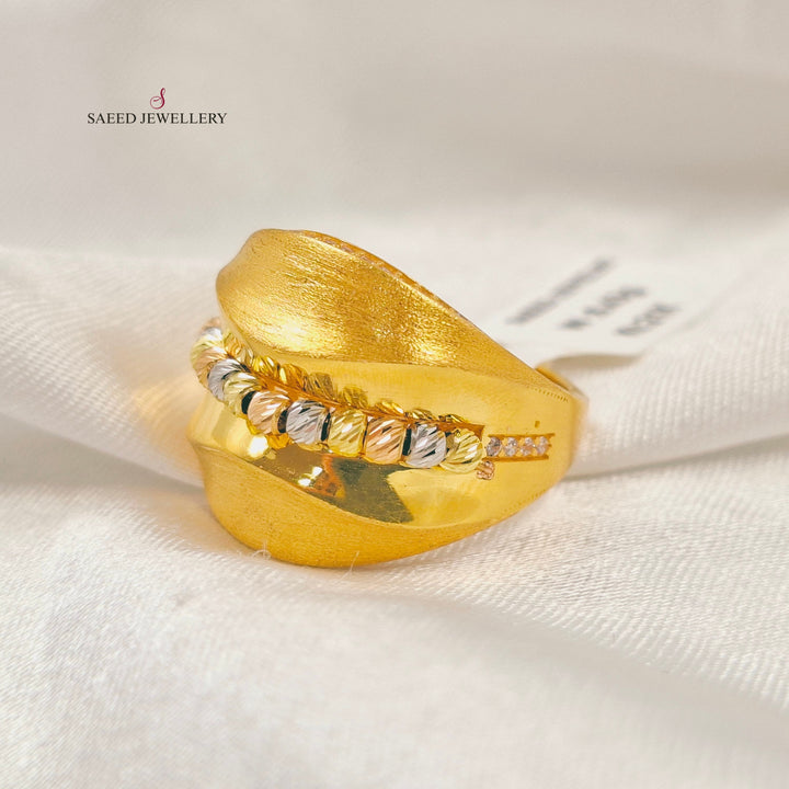 Deluxe Balls Ring Made of 21K Gold by Saeed Jewelry 