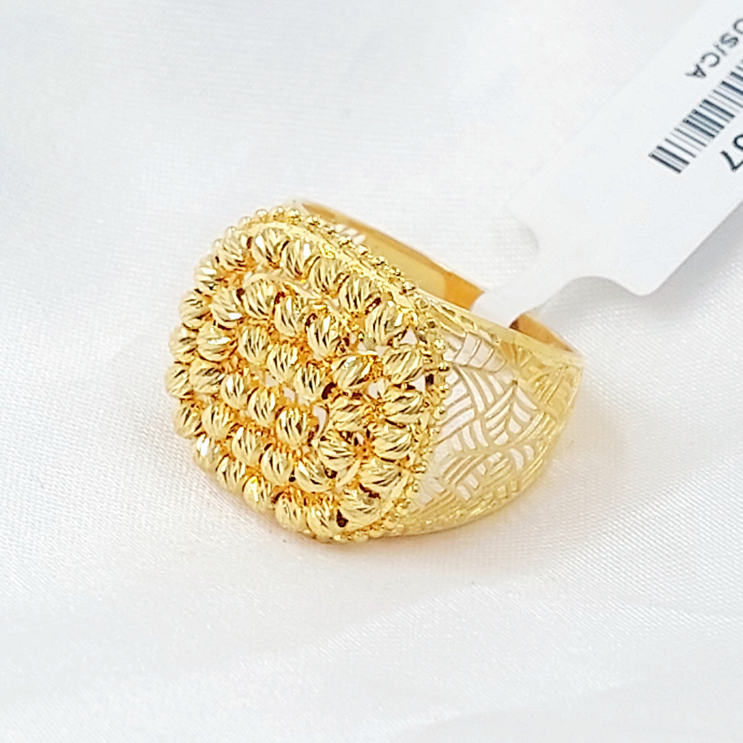 Deluxe Balls Ring Made of 21K Gold by Saeed Jewelry 