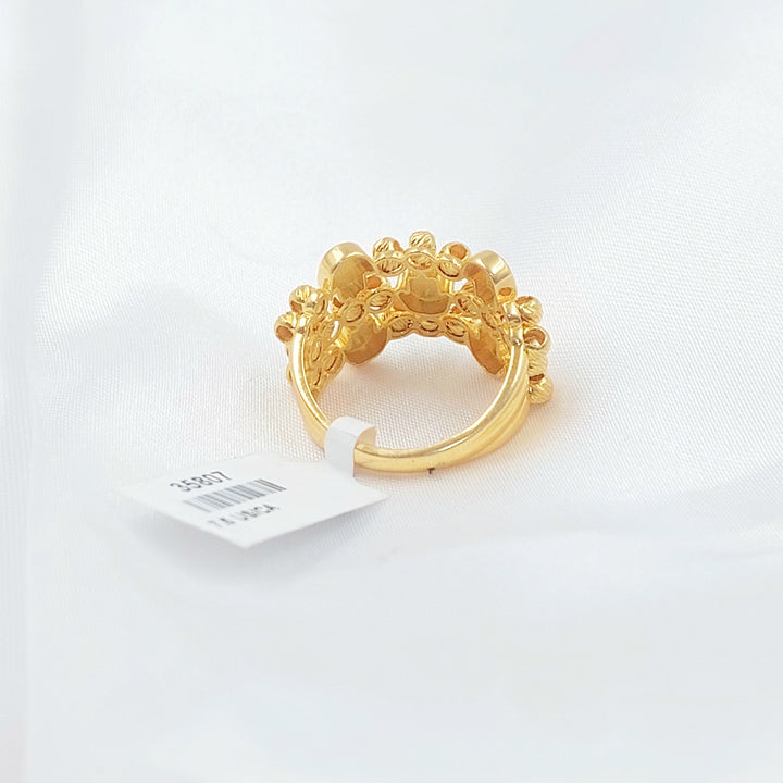 Deluxe Balls Ring Made of 21K Gold by Saeed Jewelry 