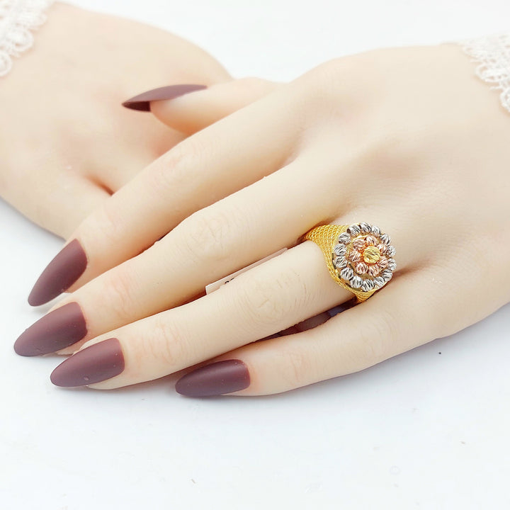 Deluxe Balls Ring Made of 21K Gold by Saeed Jewelry 