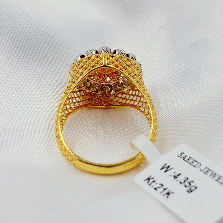 Deluxe Balls Ring Made of 21K Gold by Saeed Jewelry 