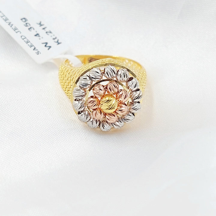 Deluxe Balls Ring Made of 21K Gold by Saeed Jewelry 