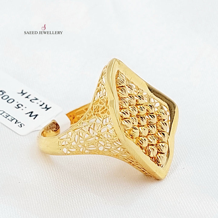 Deluxe Balls Ring Made of 21K Gold by Saeed Jewelry 