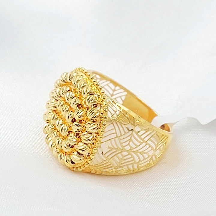 Deluxe Balls Ring Made of 21K Gold by Saeed Jewelry 