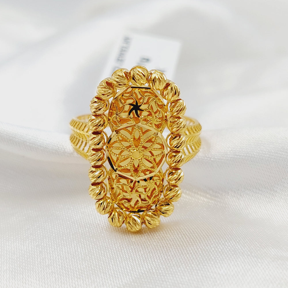 21K خاتم طابات اكسترا-مجوهرات الشيخ سعيد-Saeed Jewelry 