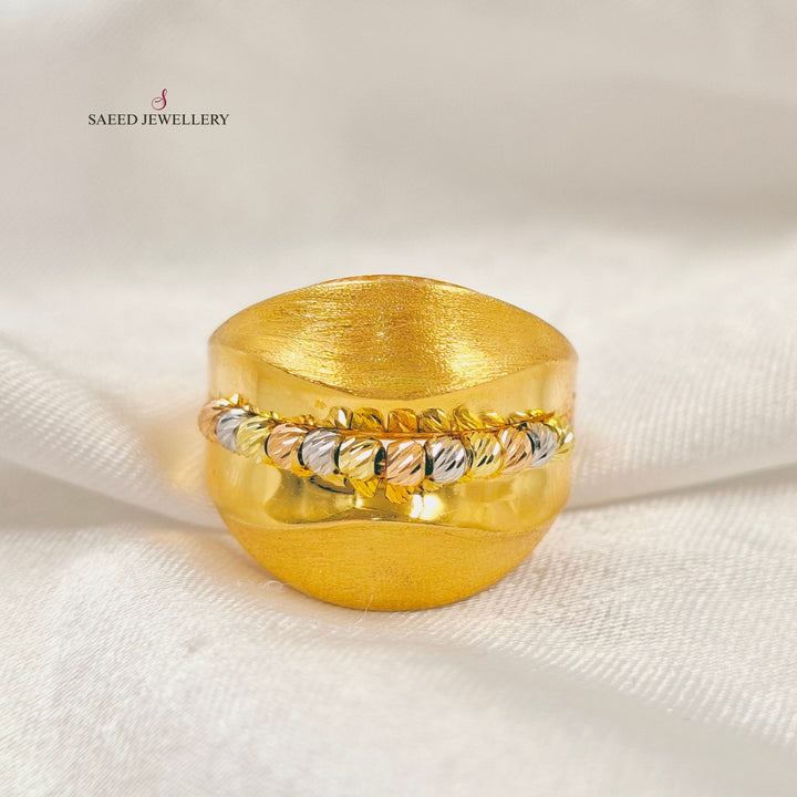 Deluxe Balls Ring Made of 21K Gold by Saeed Jewelry 