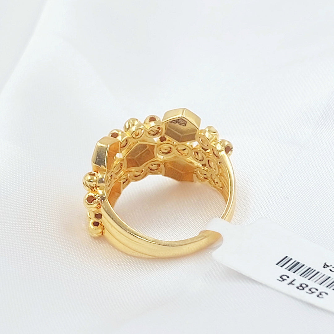Deluxe Balls Ring Made of 21K Gold by Saeed Jewelry 