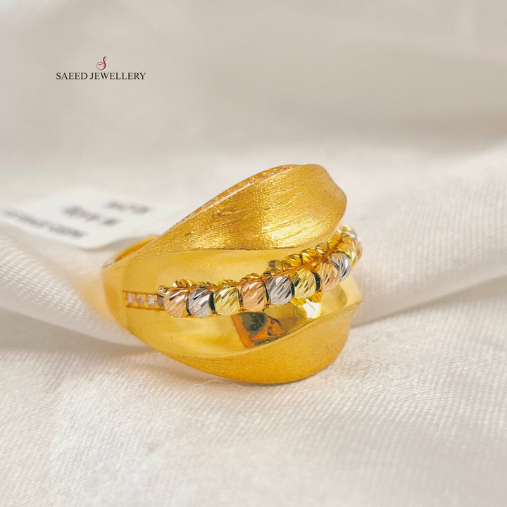 Deluxe Balls Ring Made of 21K Gold by Saeed Jewelry 