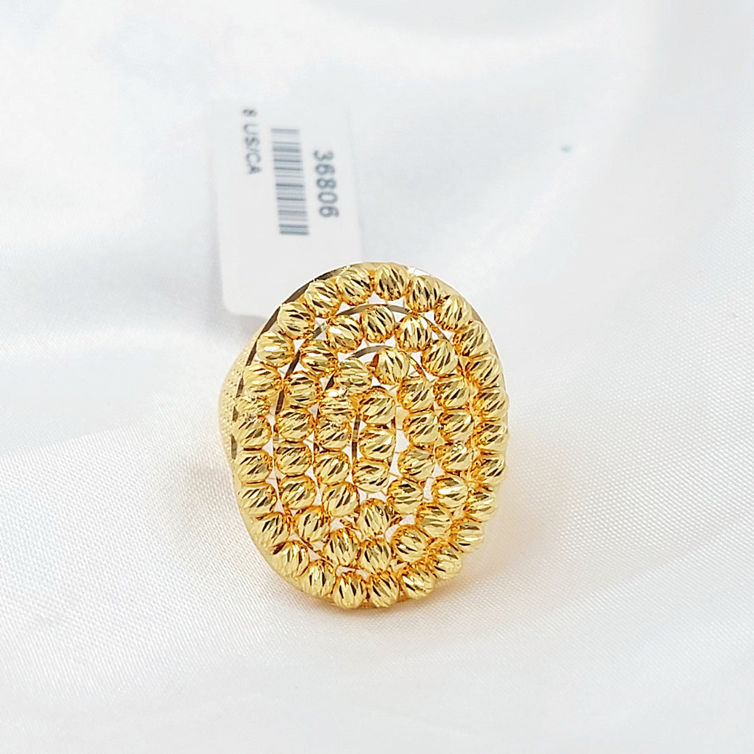 Deluxe Balls Ring Made of 21K Gold by Saeed Jewelry 