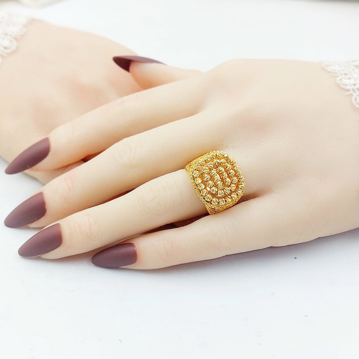 Deluxe Balls Ring Made of 21K Gold by Saeed Jewelry 