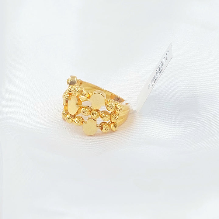 Deluxe Balls Ring Made of 21K Gold by Saeed Jewelry 