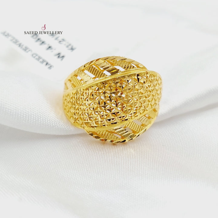 21K خاتم حزام اكسترا-مجوهرات الشيخ سعيد-Saeed Jewelry 