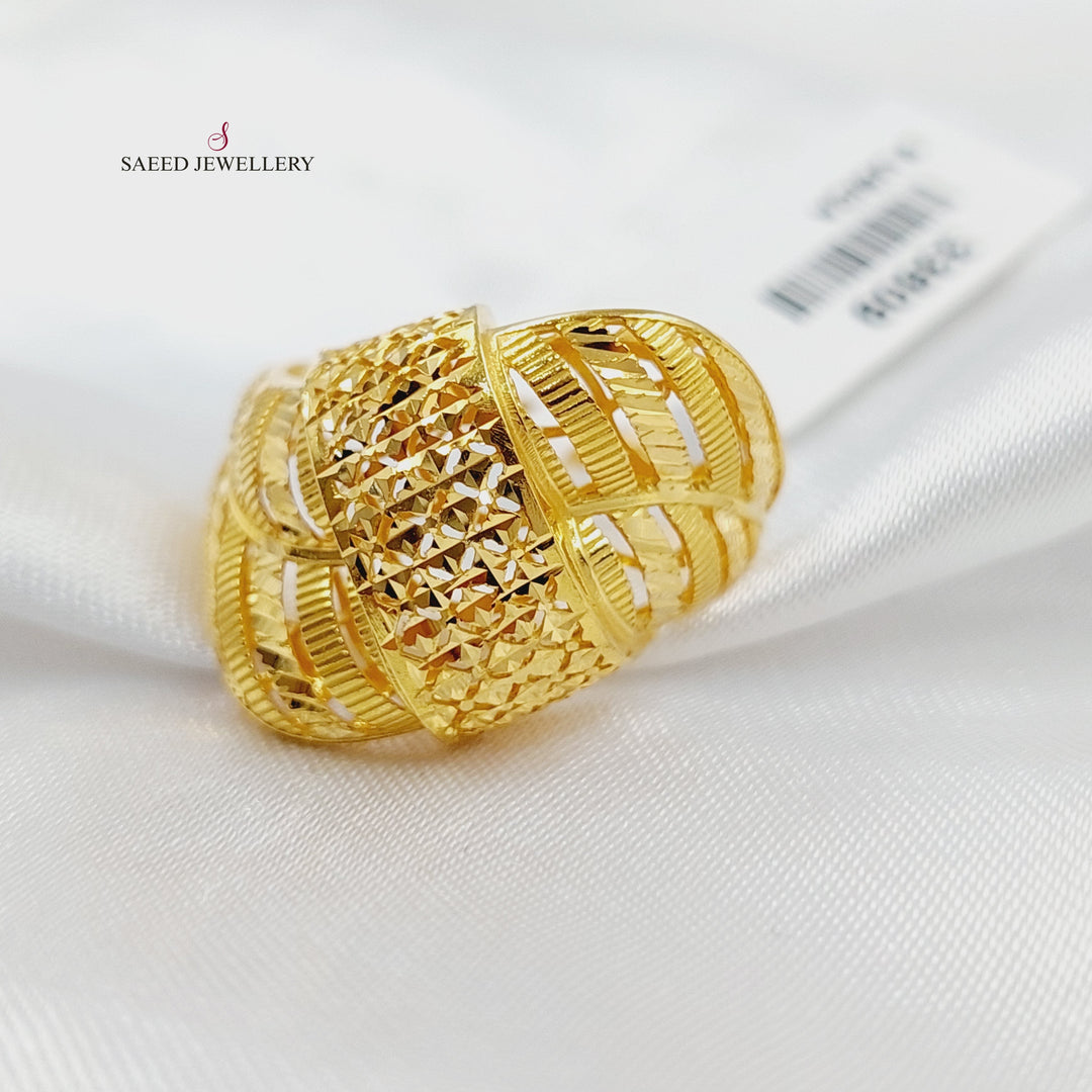 21K خاتم حزام اكسترا-مجوهرات الشيخ سعيد-Saeed Jewelry 