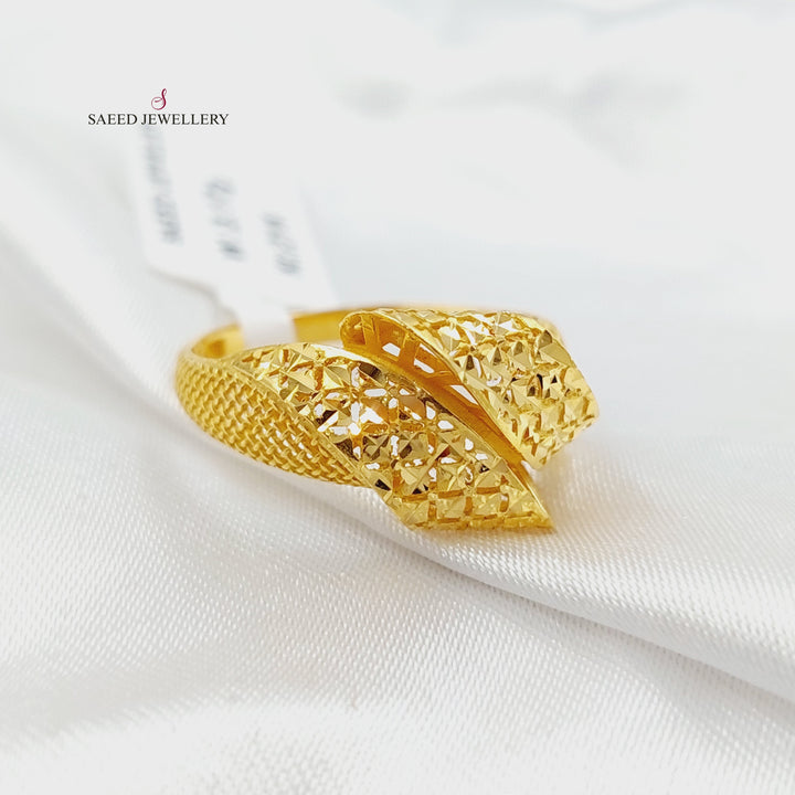 21K خاتم حزام اكسترا-مجوهرات الشيخ سعيد-Saeed Jewelry 