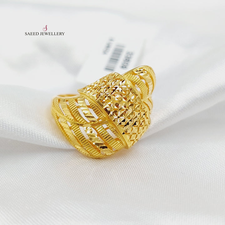 21K خاتم حزام اكسترا-مجوهرات الشيخ سعيد-Saeed Jewelry 