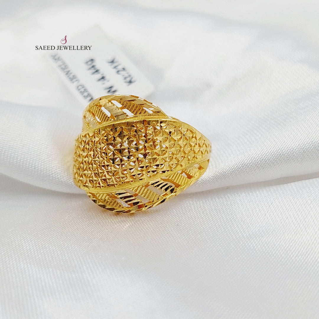 21K خاتم حزام اكسترا-مجوهرات الشيخ سعيد-Saeed Jewelry 