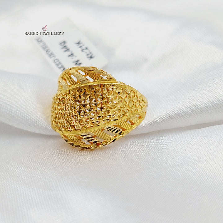 21K خاتم حزام اكسترا-مجوهرات الشيخ سعيد-Saeed Jewelry 