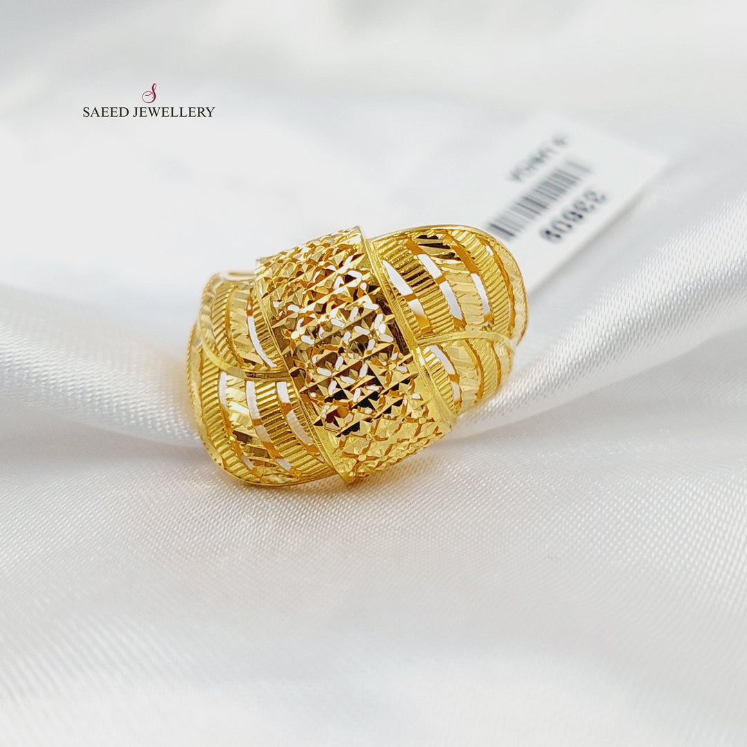 21K خاتم حزام اكسترا-مجوهرات الشيخ سعيد-Saeed Jewelry 