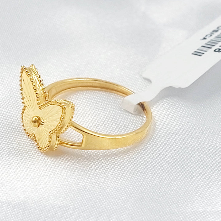 21K خاتم فراشة اكسترا-مجوهرات الشيخ سعيد-Saeed Jewelry 