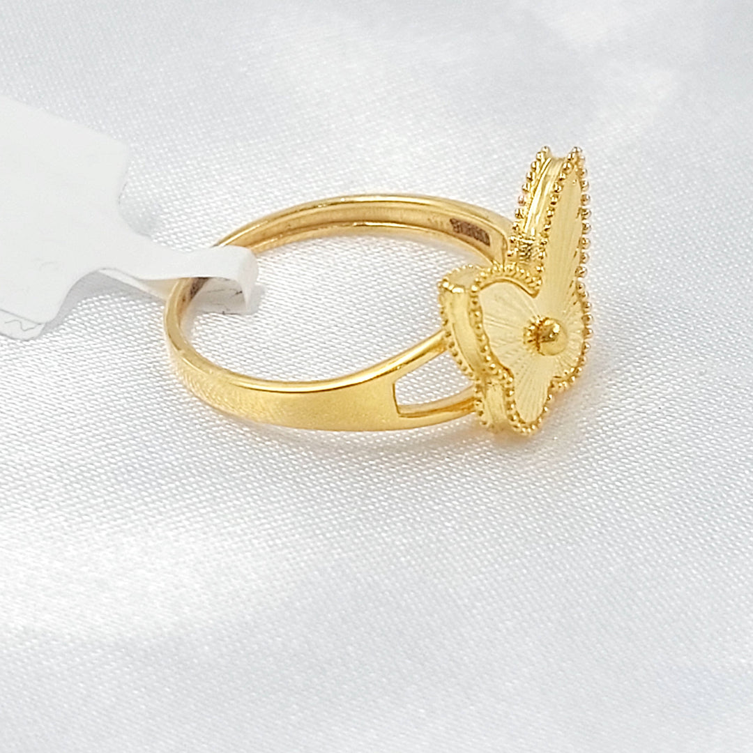 21K خاتم فراشة اكسترا-مجوهرات الشيخ سعيد-Saeed Jewelry 