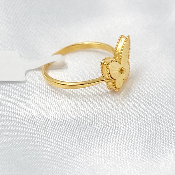 21K خاتم فراشة اكسترا-مجوهرات الشيخ سعيد-Saeed Jewelry 