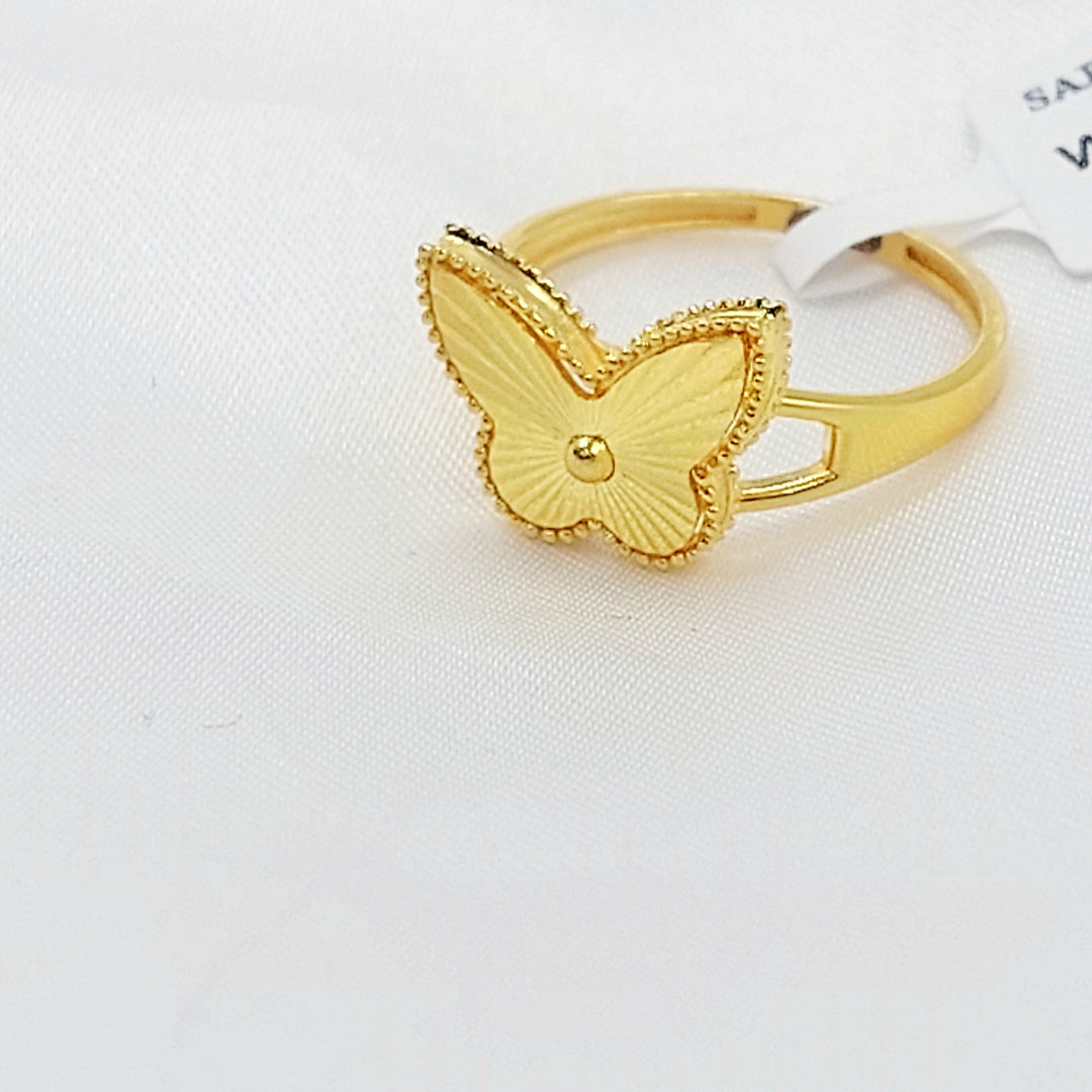 Deluxe Butterfly Ring Made of 21K Gold by Saeed Jewelry 