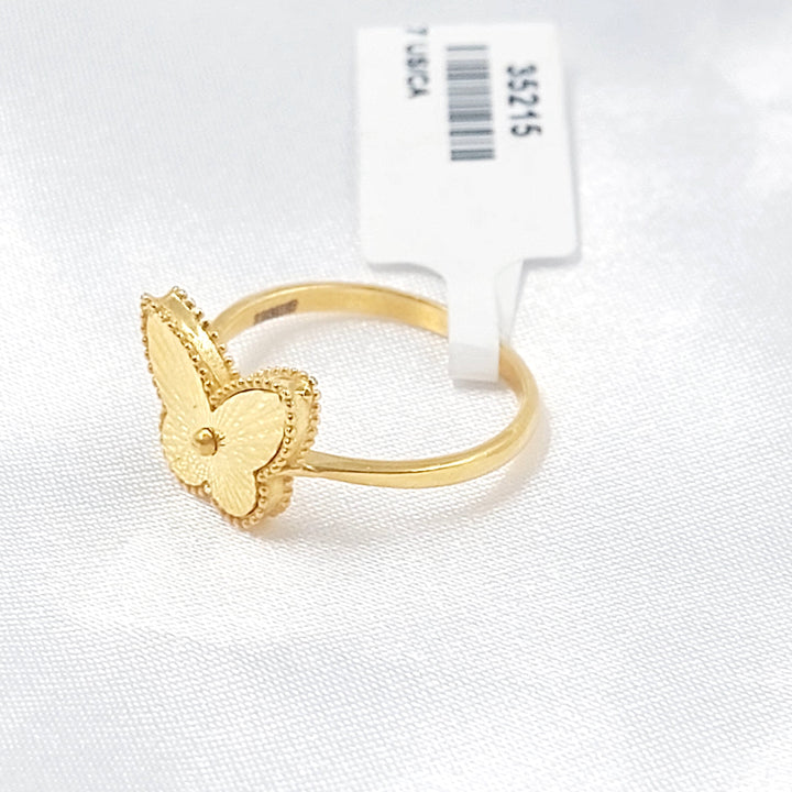 Deluxe Butterfly Ring Made of 21K Gold by Saeed Jewelry 