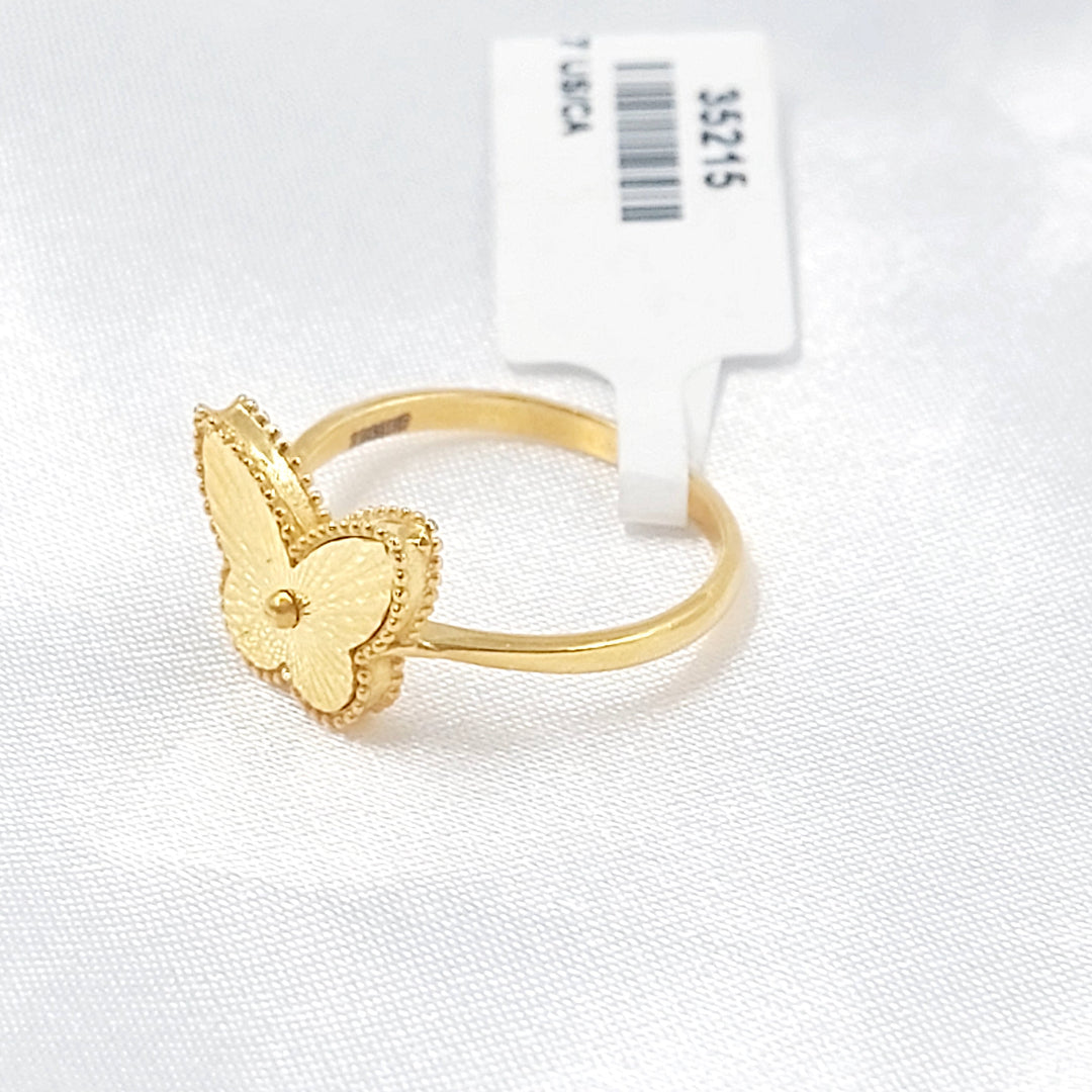 Deluxe Butterfly Ring Made of 21K Gold by Saeed Jewelry 
