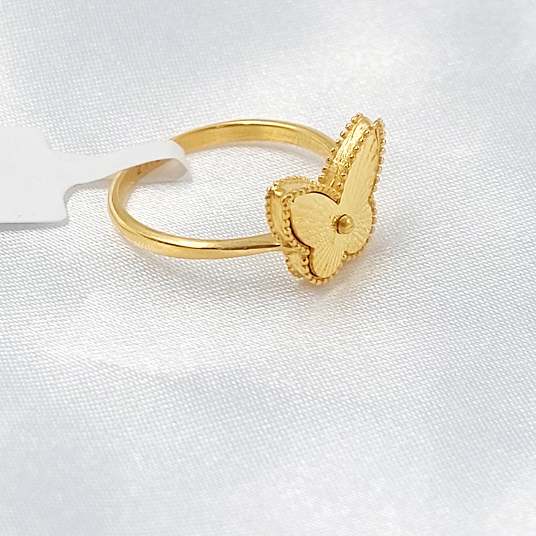 Deluxe Butterfly Ring Made of 21K Gold by Saeed Jewelry 