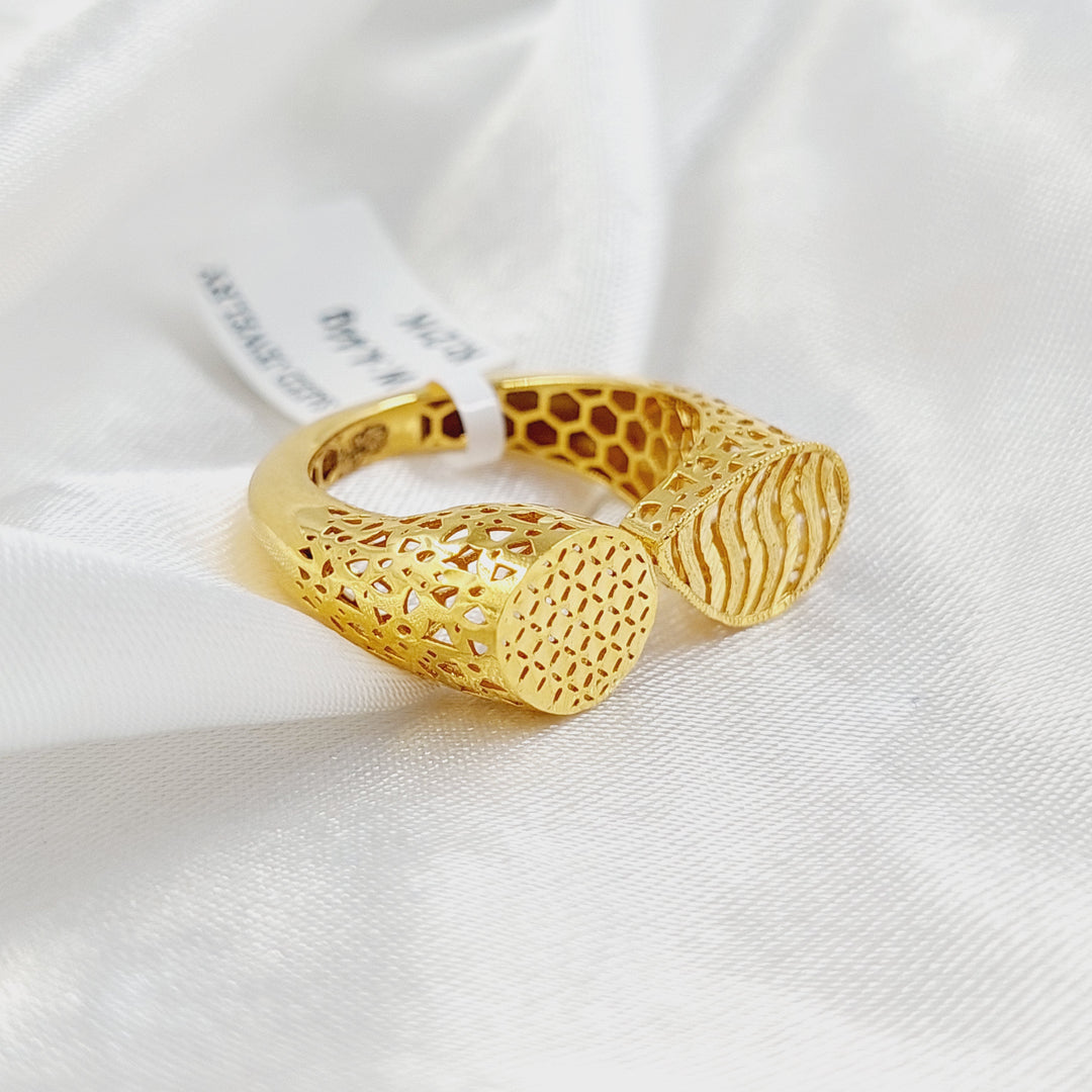 21K Gold Deluxe Nail Ring by Saeed Jewelry - Image 1