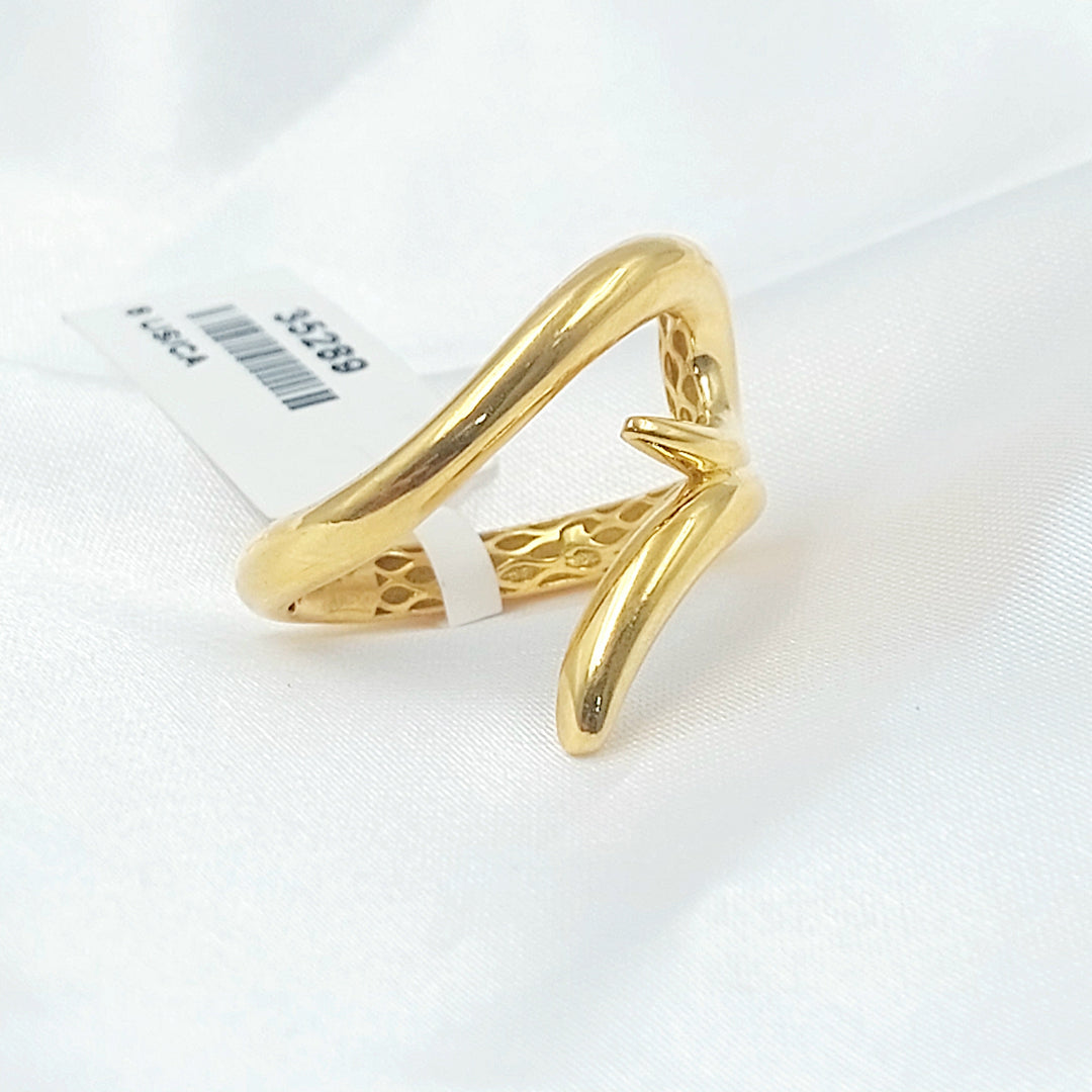 Deluxe Nail Ring Made of 21K Gold by Saeed Jewelry 