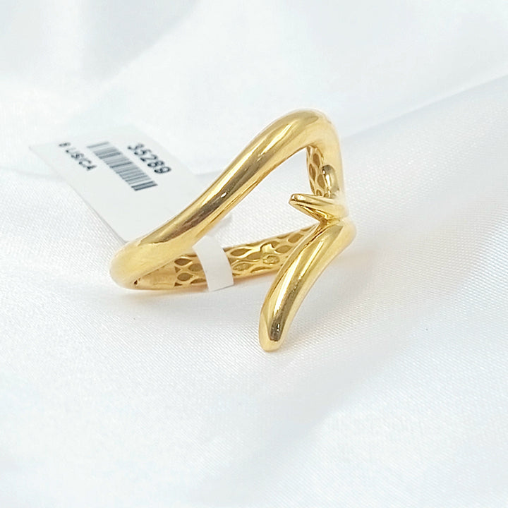 Deluxe Nail Ring Made of 21K Gold by Saeed Jewelry 