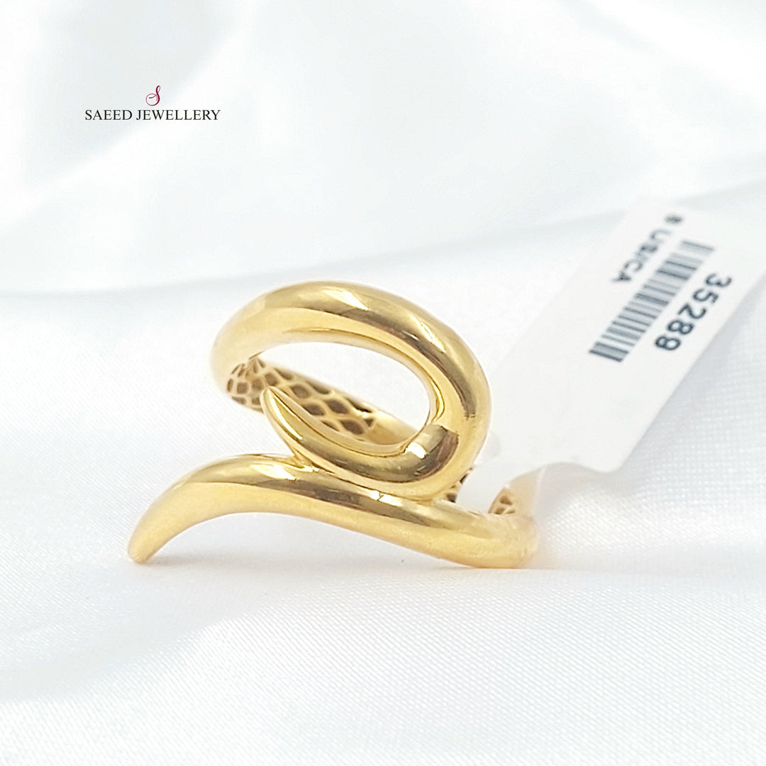 Deluxe Nail Ring Made of 21K Gold by Saeed Jewelry 