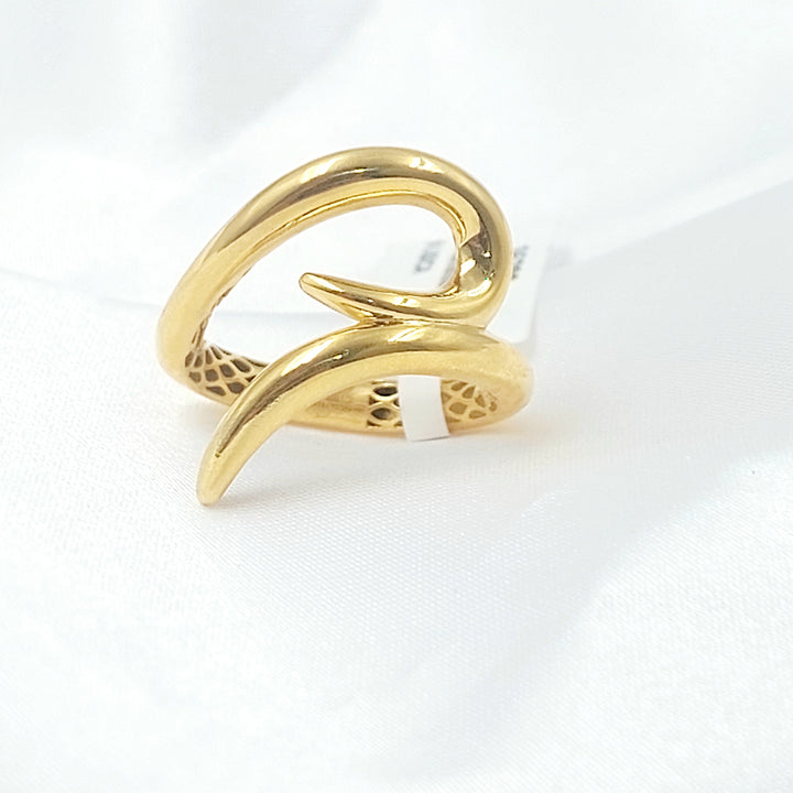 Deluxe Nail Ring Made of 21K Gold by Saeed Jewelry 