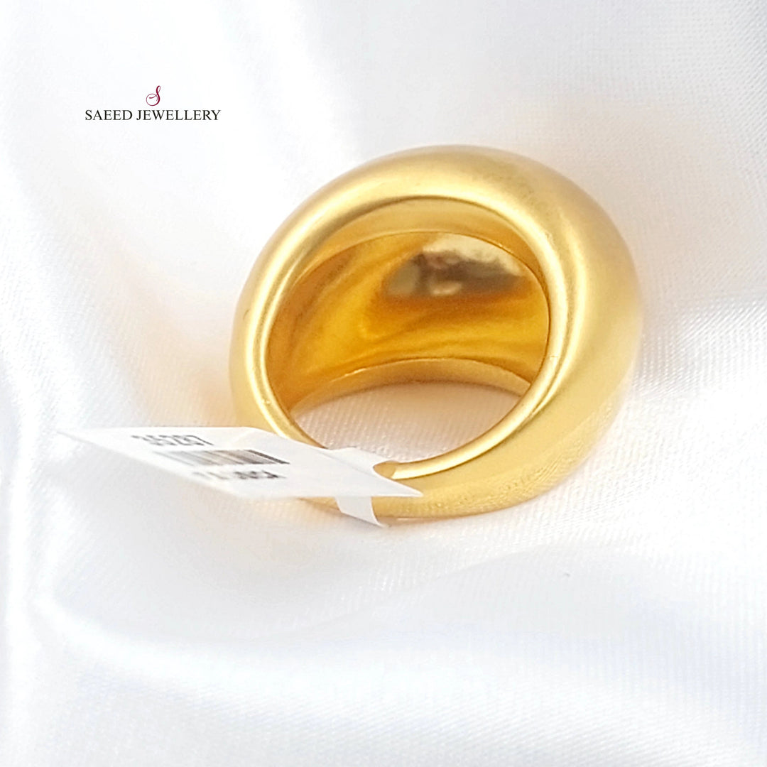 Deluxe Plain Ring Made of 21K Gold by Saeed Jewelry 