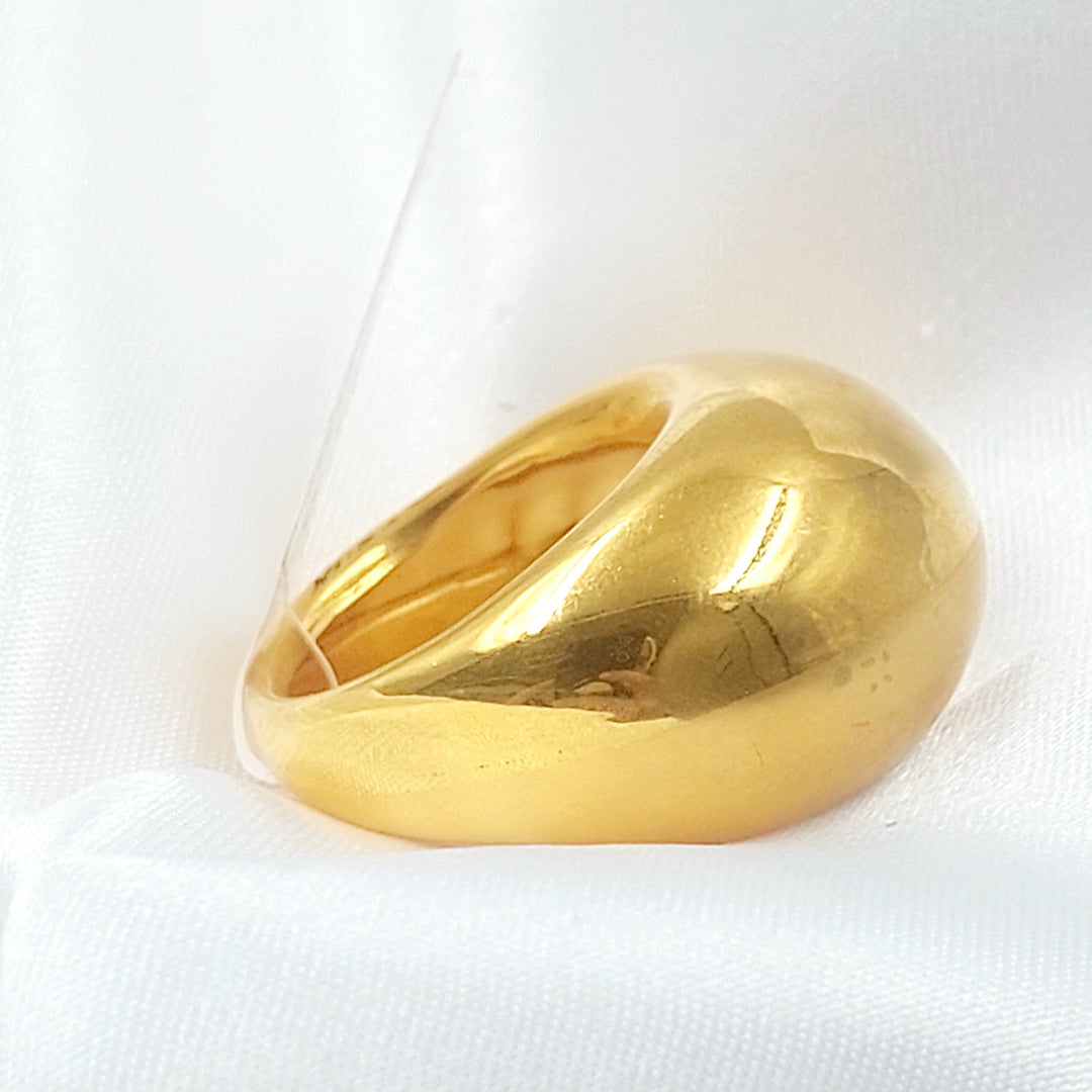 Deluxe Plain Ring Made of 21K Gold by Saeed Jewelry 
