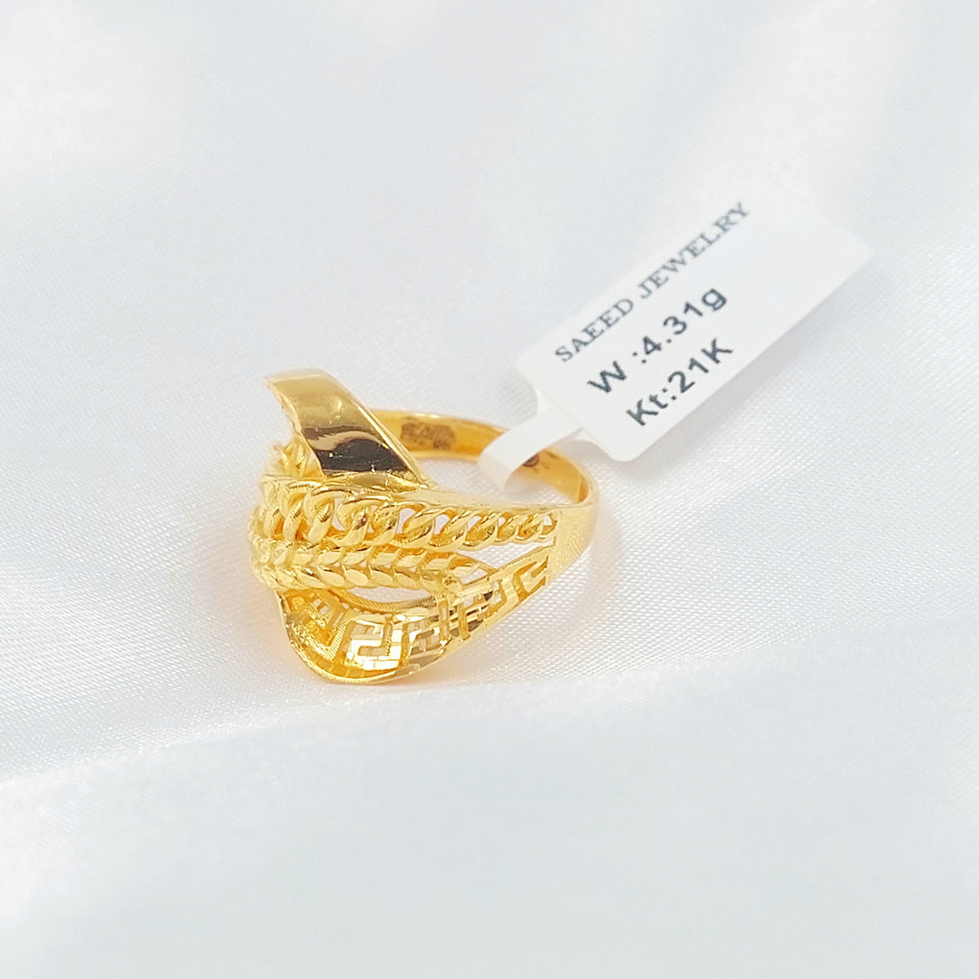 21K خاتم اكسترا-مجوهرات الشيخ سعيد-Saeed Jewelry 