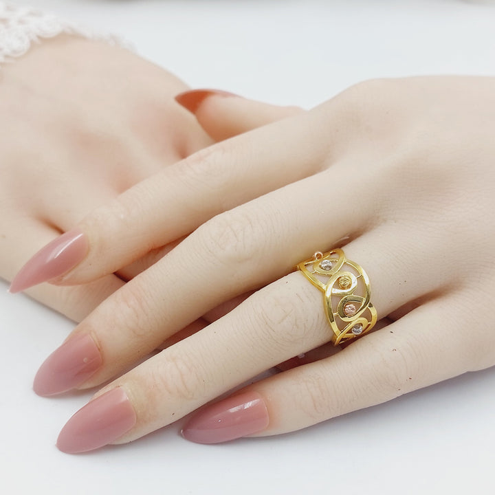 Deluxe Ring Made of 21K Gold by Saeed Jewelry 