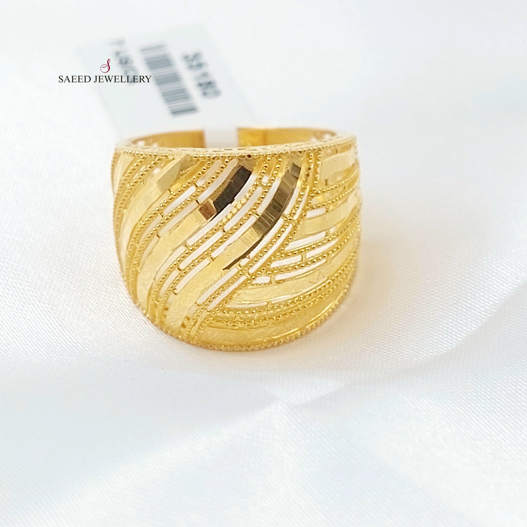 Deluxe Ring Made of 21K Gold by Saeed Jewelry 