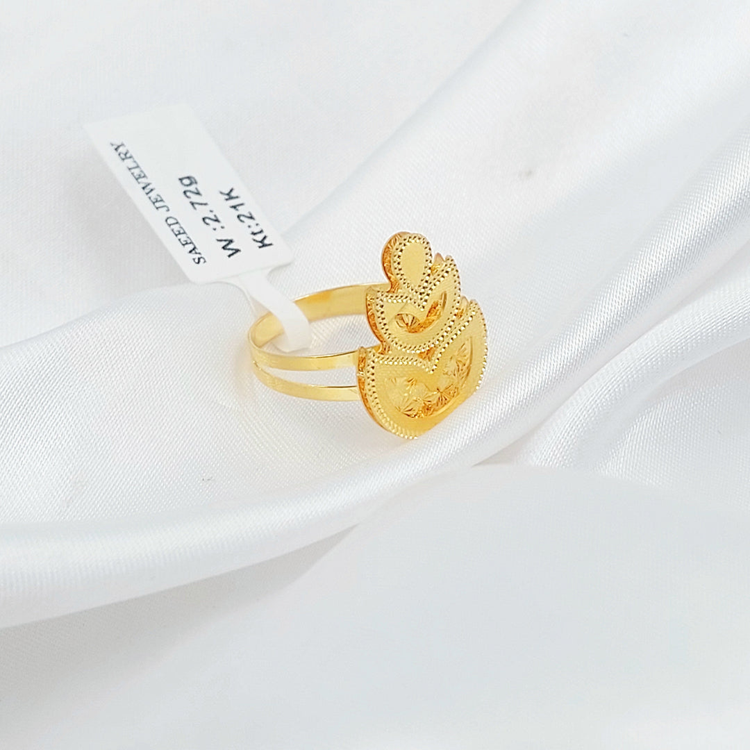Deluxe Ring Made of 21K Gold by Saeed Jewelry 