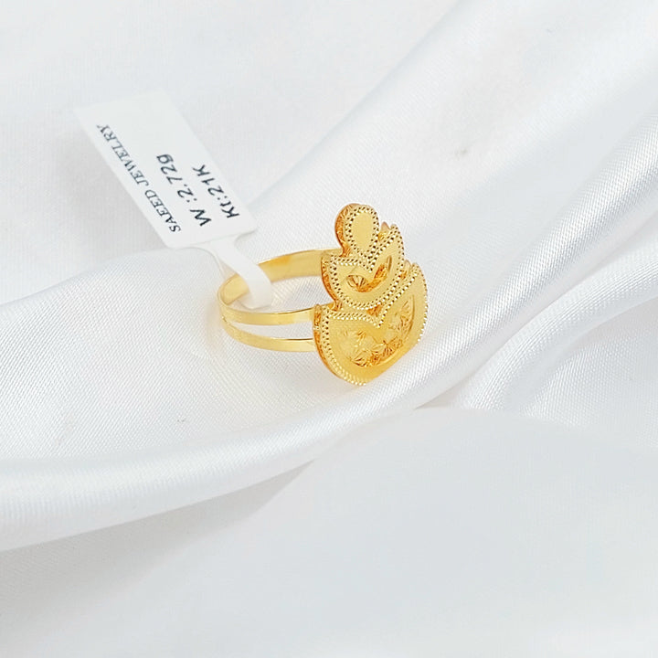 Deluxe Ring Made of 21K Gold by Saeed Jewelry 