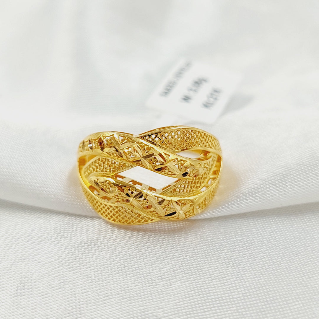 Deluxe Ring Made of 21K Gold by Saeed Jewelry 