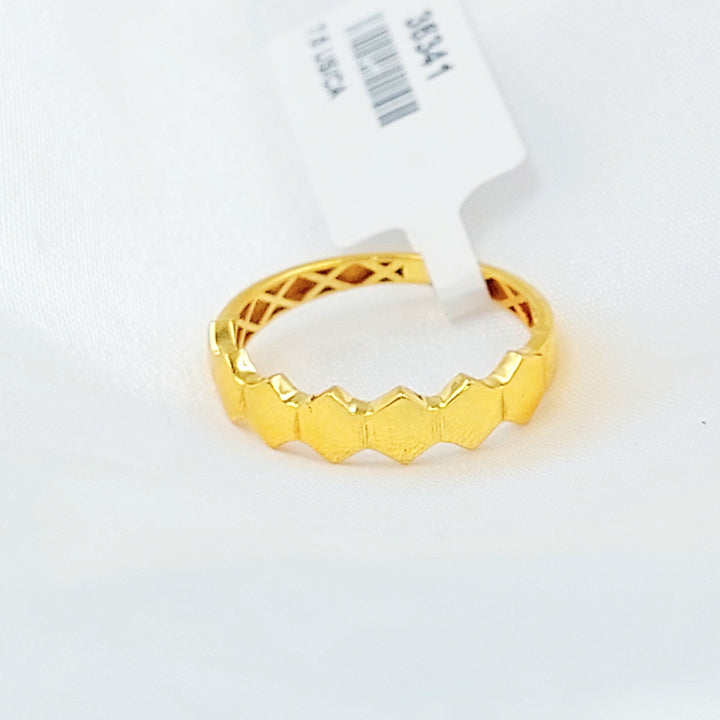 Deluxe Ring Made of 21K Gold by Saeed Jewelry 