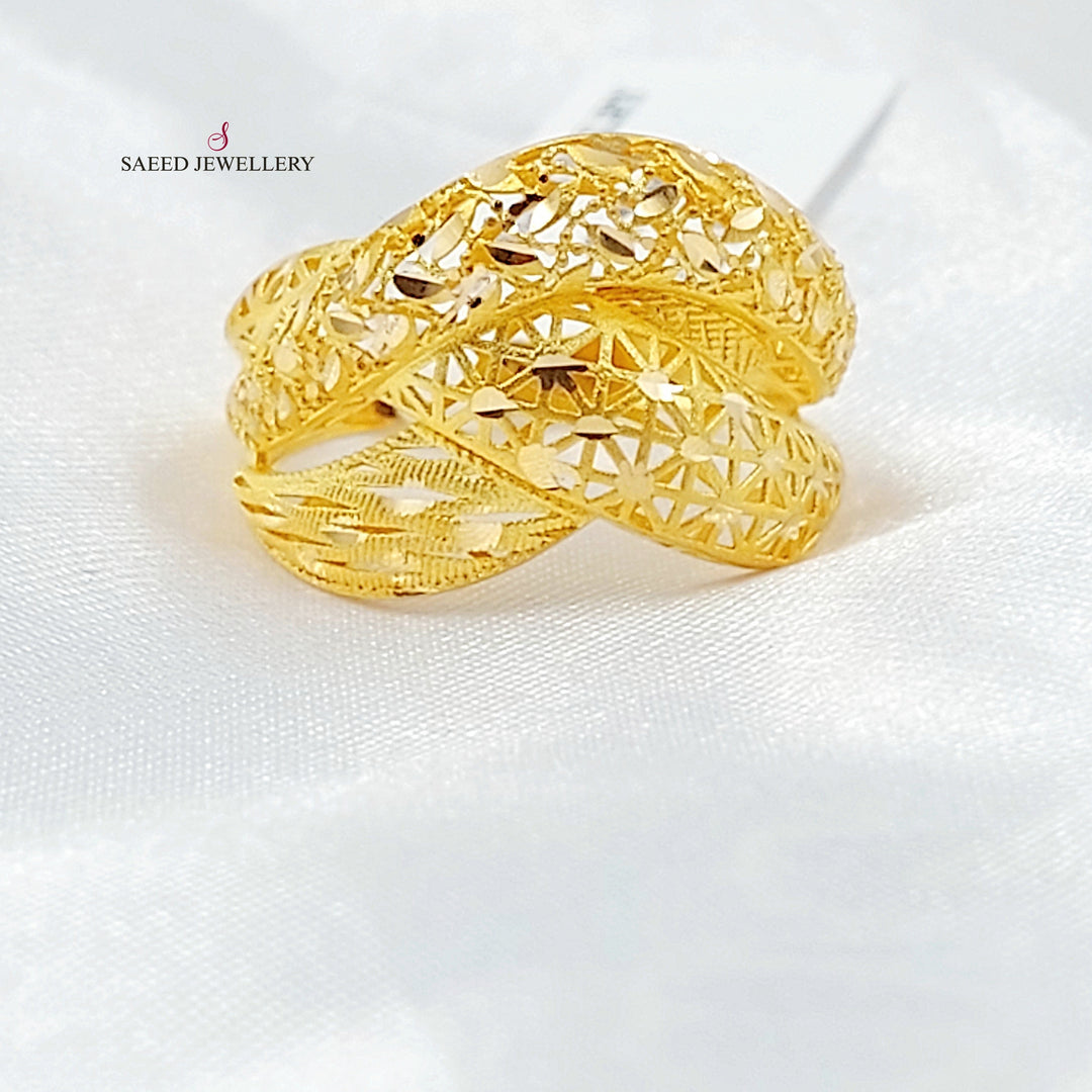 21K خاتم اكسترا-مجوهرات الشيخ سعيد-Saeed Jewelry 
