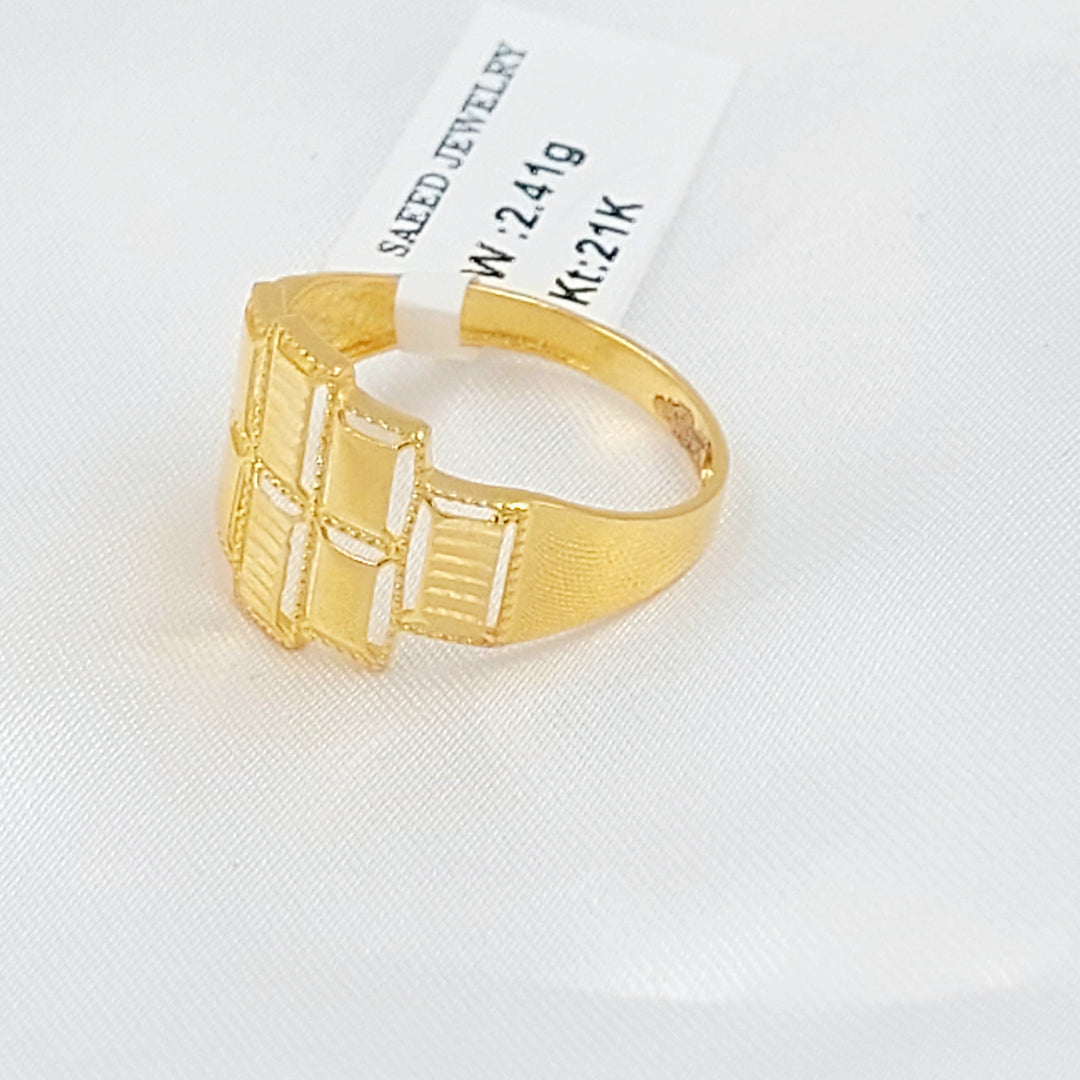 21K خاتم اكسترا-مجوهرات الشيخ سعيد-Saeed Jewelry 