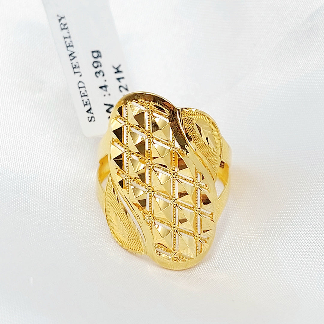 21K خاتم اكسترا-مجوهرات الشيخ سعيد-Saeed Jewelry 