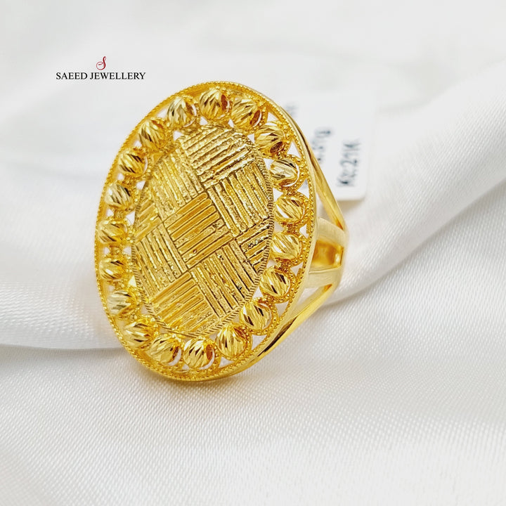 21K Gold Deluxe Ring by Saeed Jewelry - Image 2