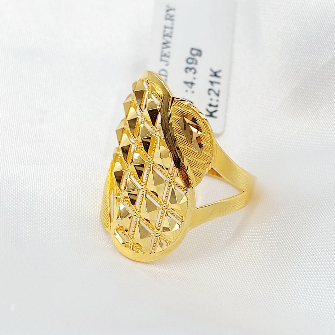 21K خاتم اكسترا-مجوهرات الشيخ سعيد-Saeed Jewelry 